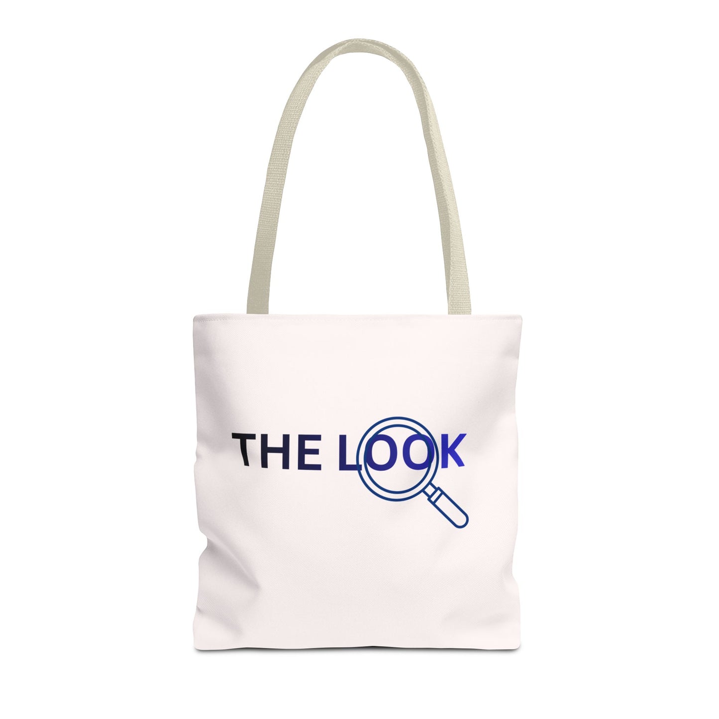 The Look Tote Magnifying Glass Logo Canvas Bag