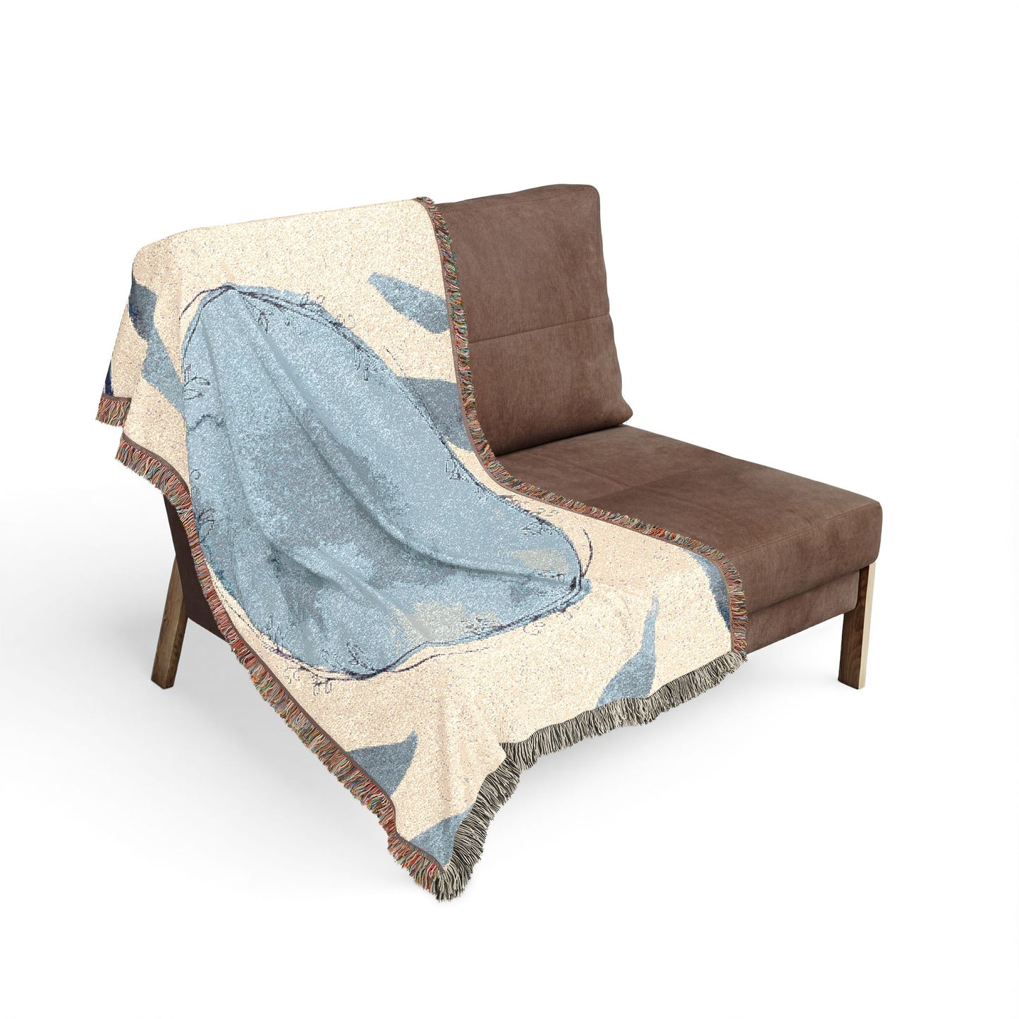 Woven Earth Moon Globe Throw Blanket