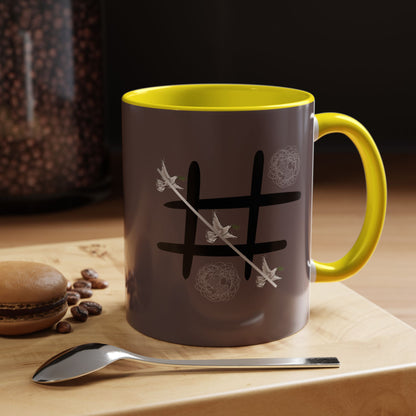 Peace Wins Ceramic Coffee Cup Peace/War design (11/15oz)