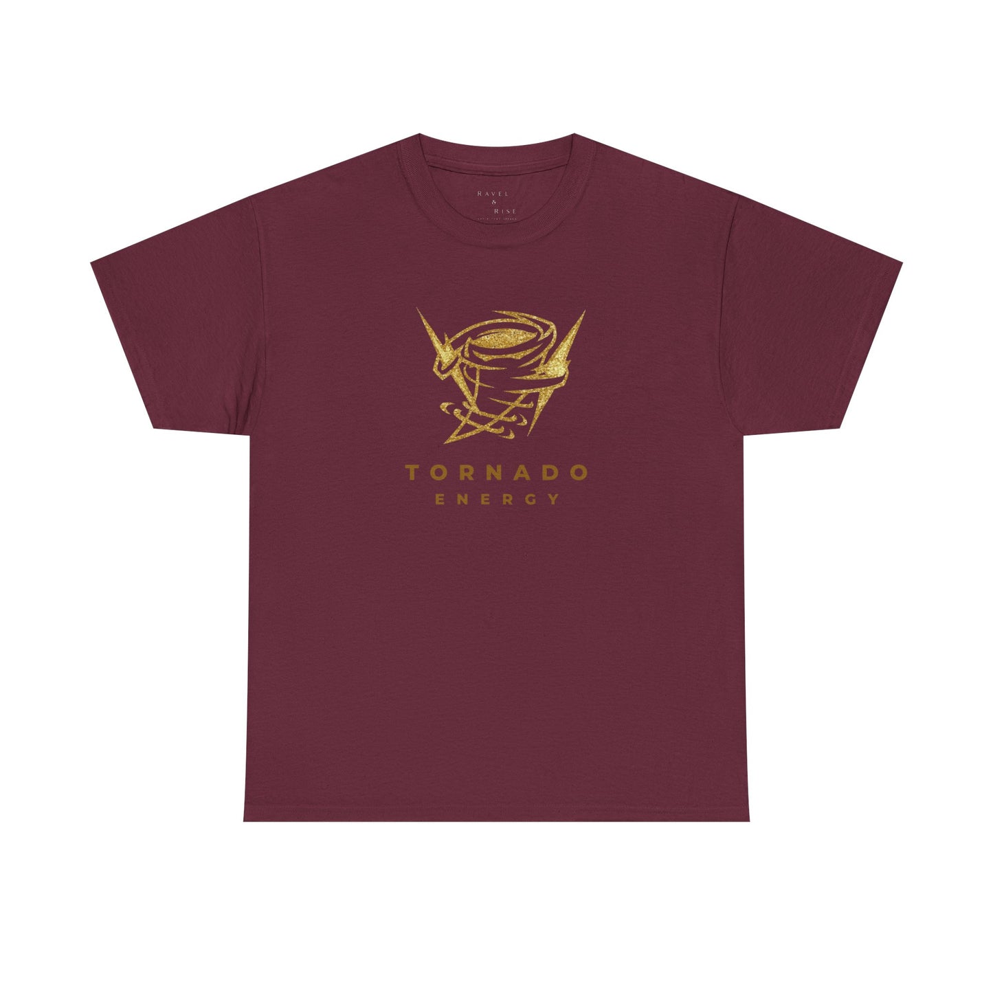 'Tornado Energy' Gold Storm Logo Graphic Tee
