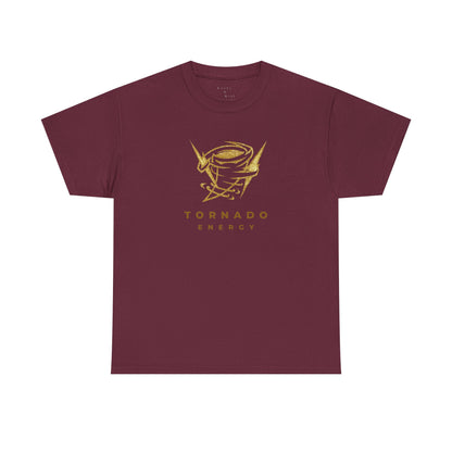'Tornado Energy' Gold Storm Logo Graphic Tee