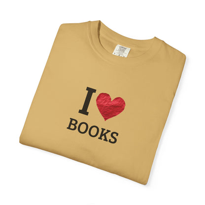 I Love Books T-Shirt — Vintage Love Books Tee for Readers & Book Lovers