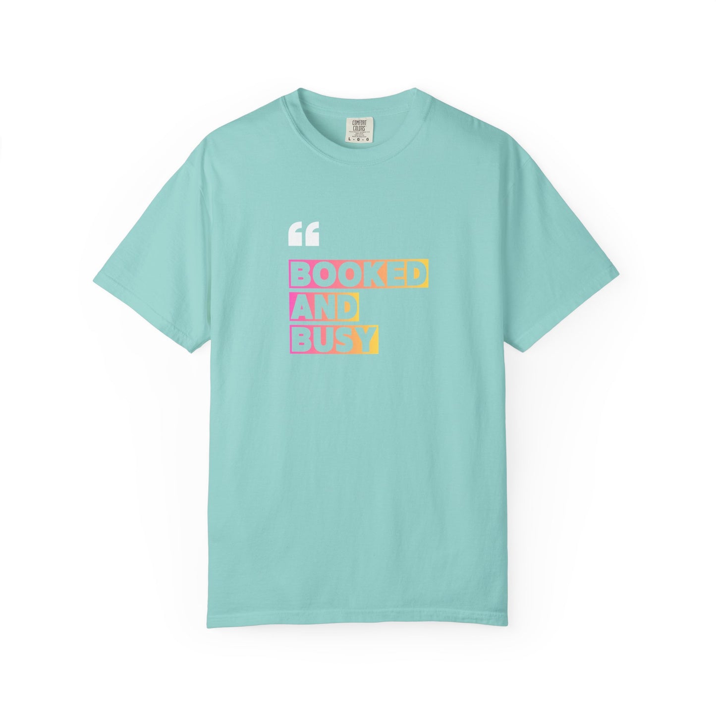Booked and Busy Graphic Cotton Tee for Book Lovers