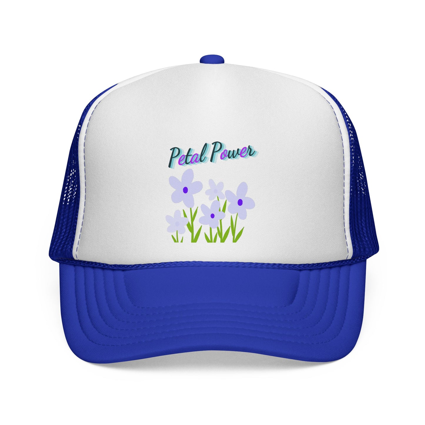 Petal Power Cap with Purple Flowers