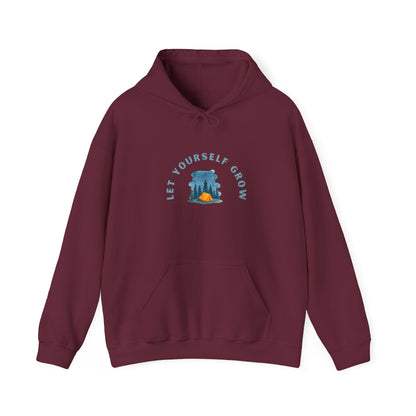Let Yourself Grow Hoodie — Botanical Plant Graphic Hooded Sweatshirt