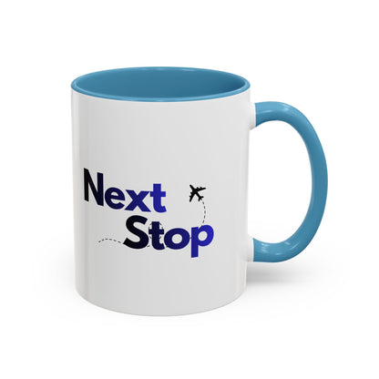 Next Stop Travel Ceramic Coffee Mug Gradient Navy (11oz)