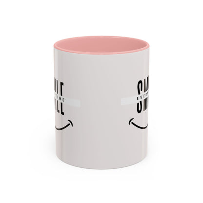 Smile Everytime Accent Coffee Mug