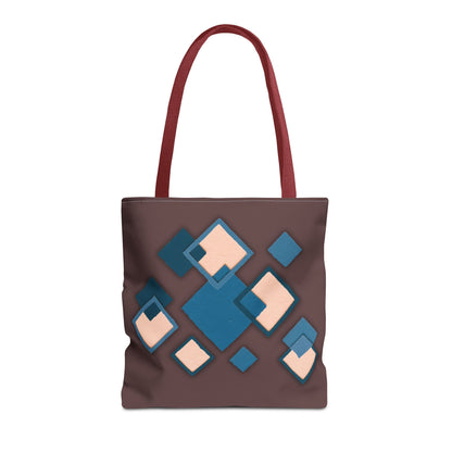 Geometric Diamond Pattern Tote Bag