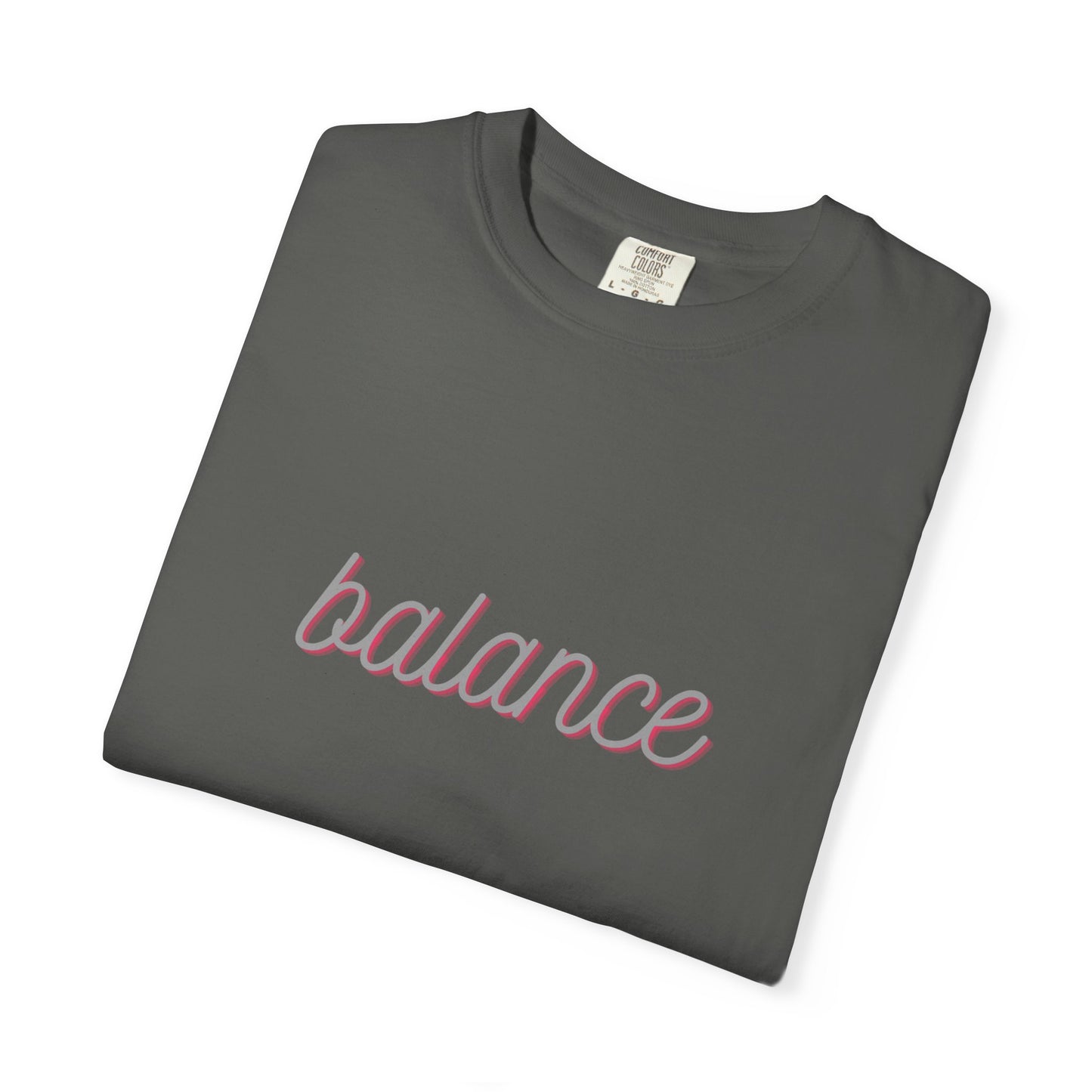 Balance Tee — Minimalist Inspirational  T-Shirt  'balance' Text