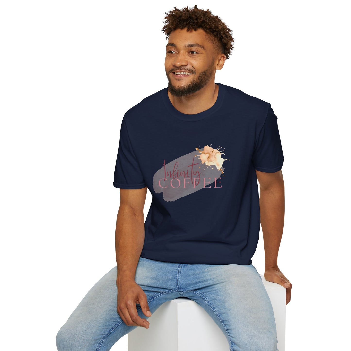 Infinity Coffee Pastel Floral Graphic Tee