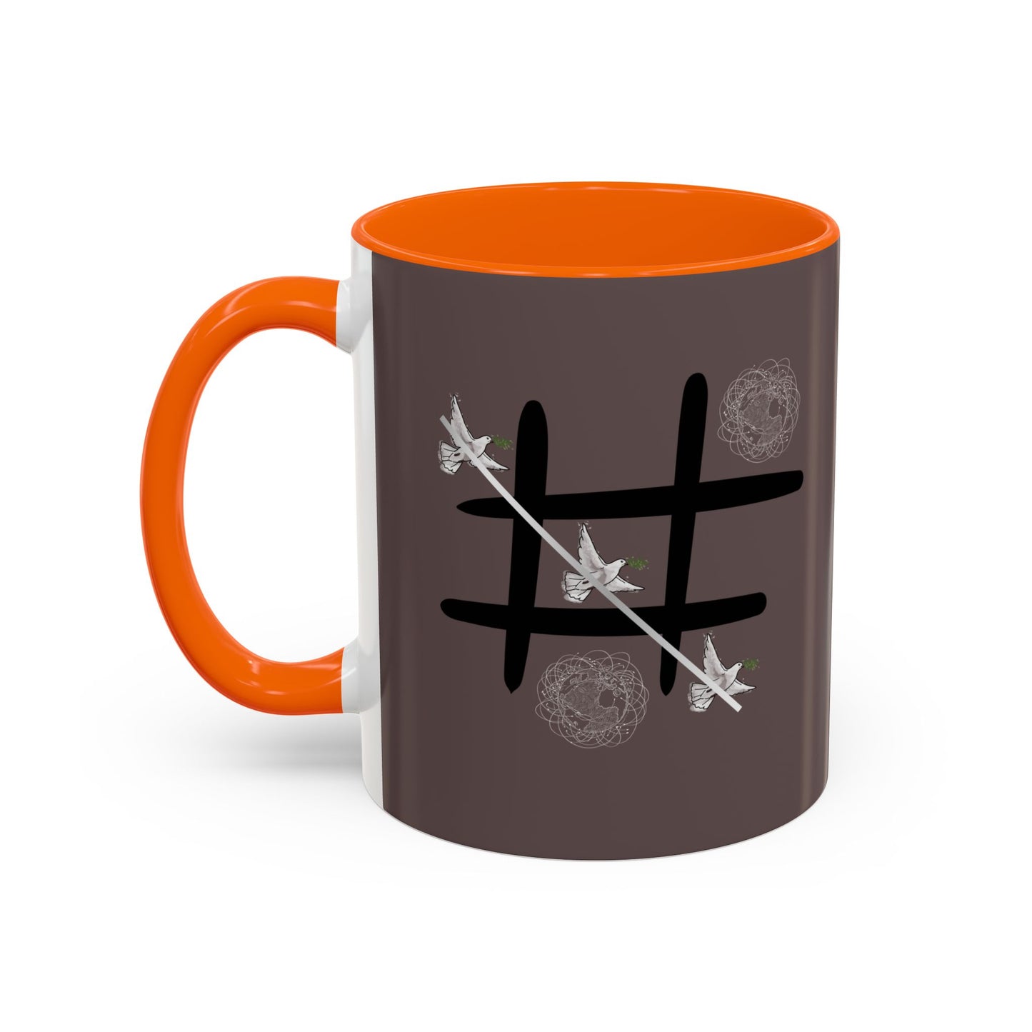 Peace Wins Ceramic Coffee Cup Peace/War design (11/15oz)