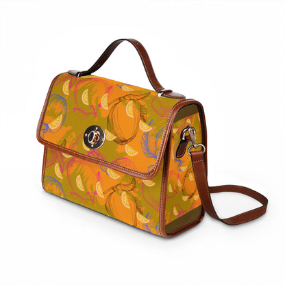 Retro Citrus Pattern Waterproof Tote Bag