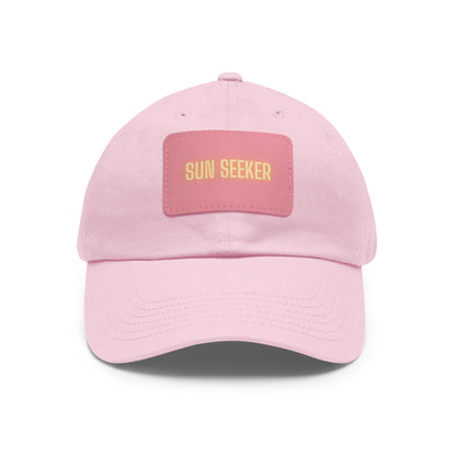 Sun Seeker Leather Patch Dad Hat