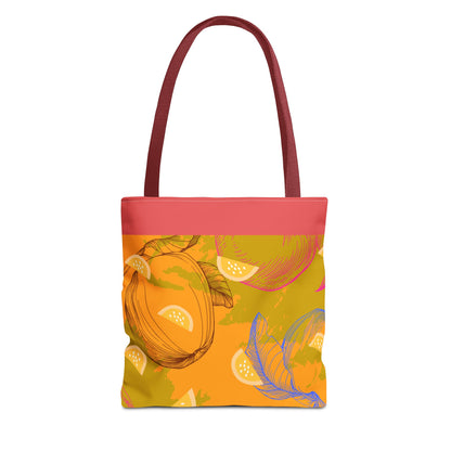 Bright Orange Lemon Sun Tote Bag