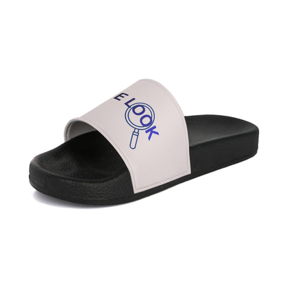 Slide Sandals — "THE LOOK" Logo Pool Slides for Women