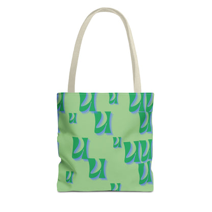 Retro Wave Monogram Tote Bag