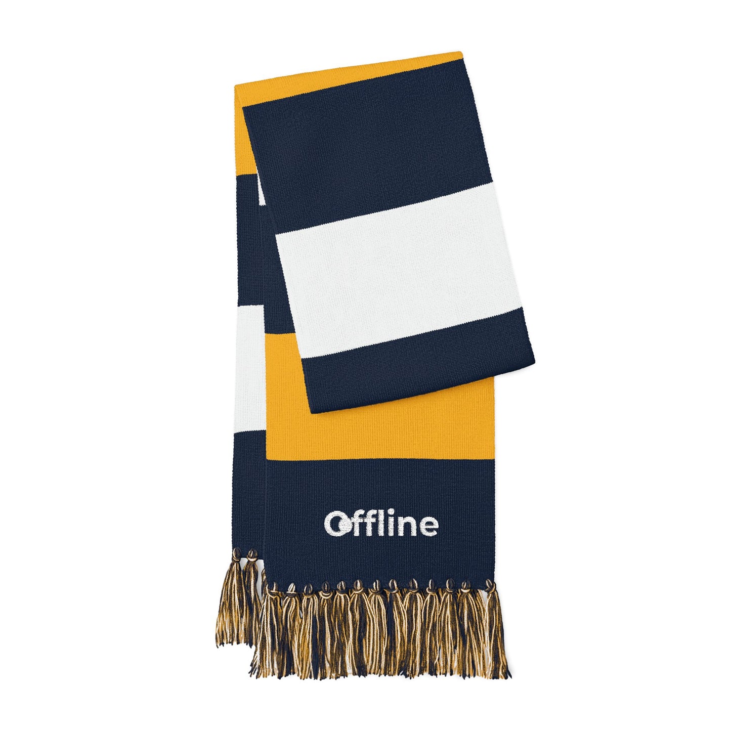 Embroidered 'Offline' Spectator Scarf