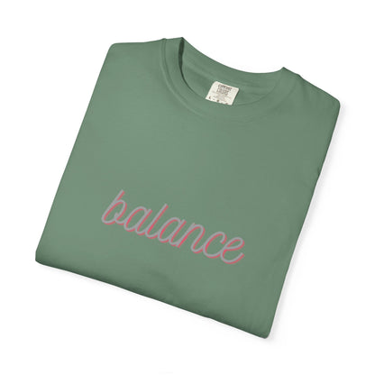 Balance Tee — Minimalist Inspirational  T-Shirt  'balance' Text