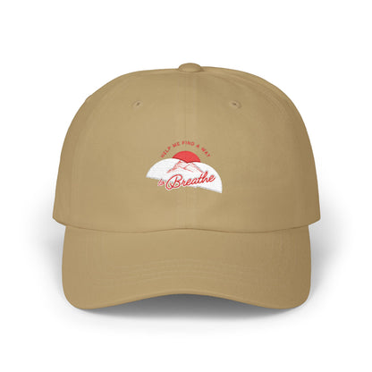 'Help me find a way to Breathe' Sunset Embroidered Baseball Hat