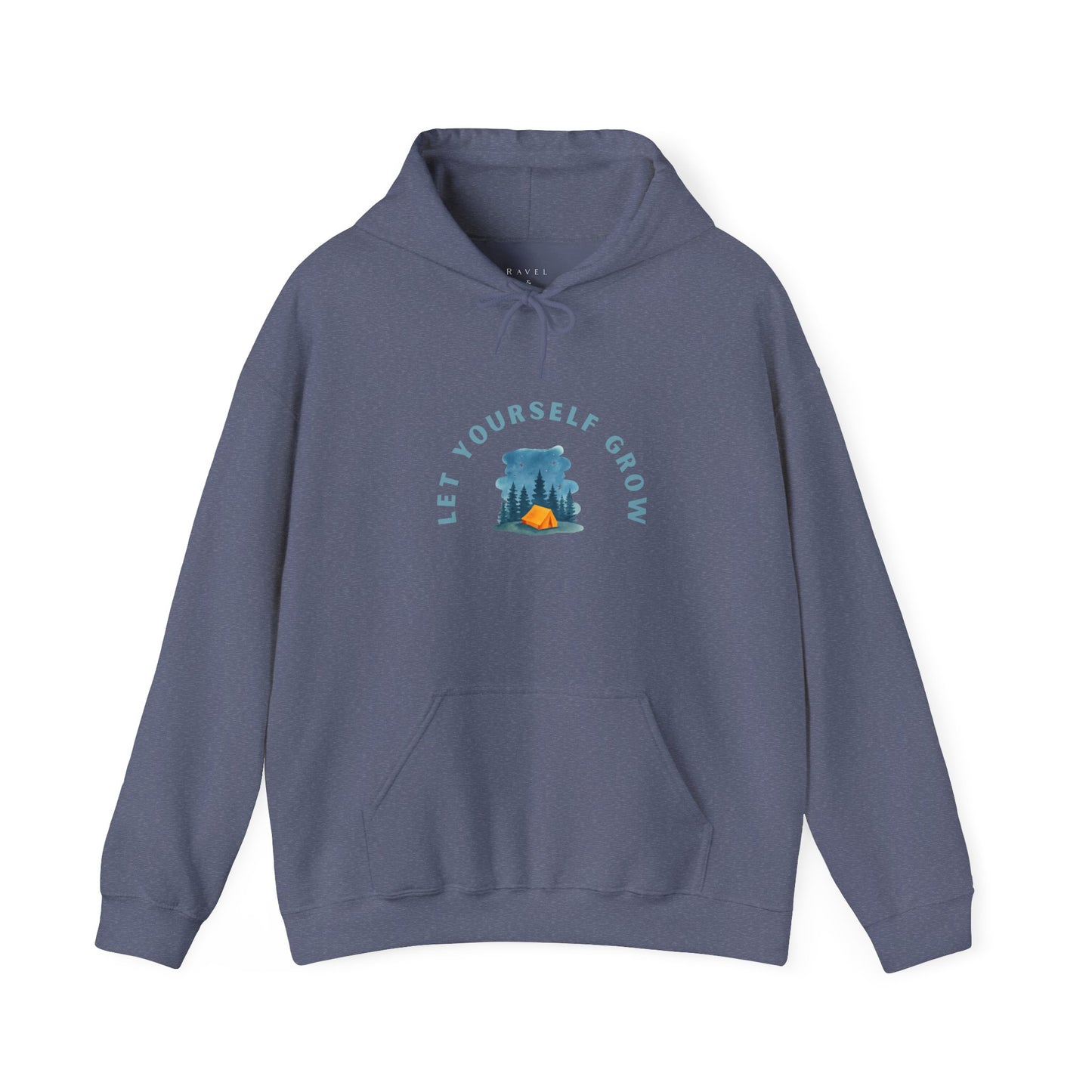 Hoodie — "Let Yourself Grow" Nature-Inspired Motivational Hoodie