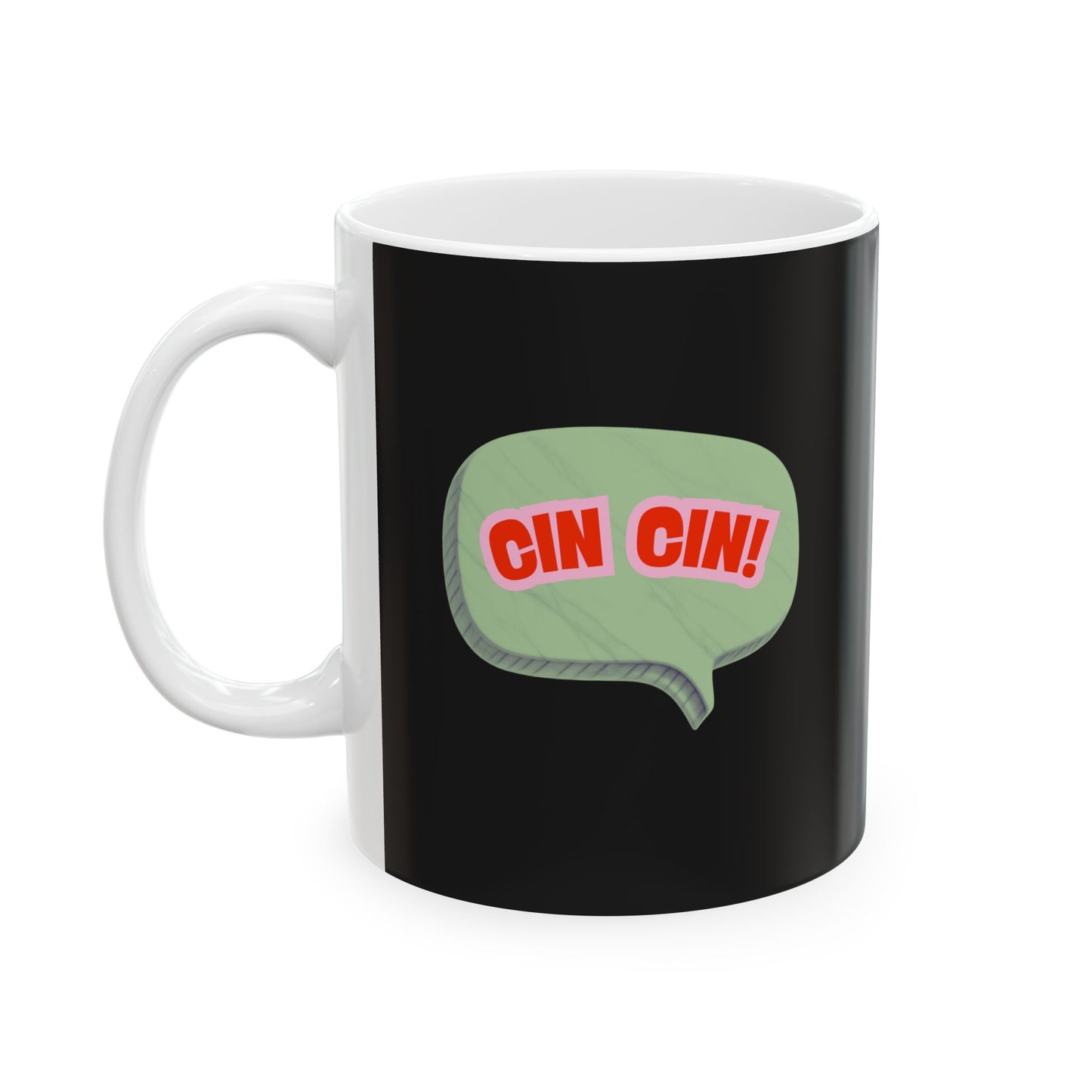 Cin Cin! Retro Bubble Ceramic Mug – 11oz & 15oz