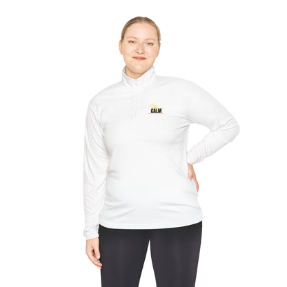 Stay Calm Retro Yellow Camper Logo Chest Embroidery Pullover