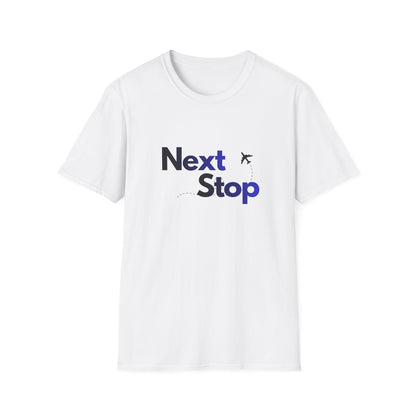 Next Stop T-Shirt  Travel Tee with Airplane Graphic