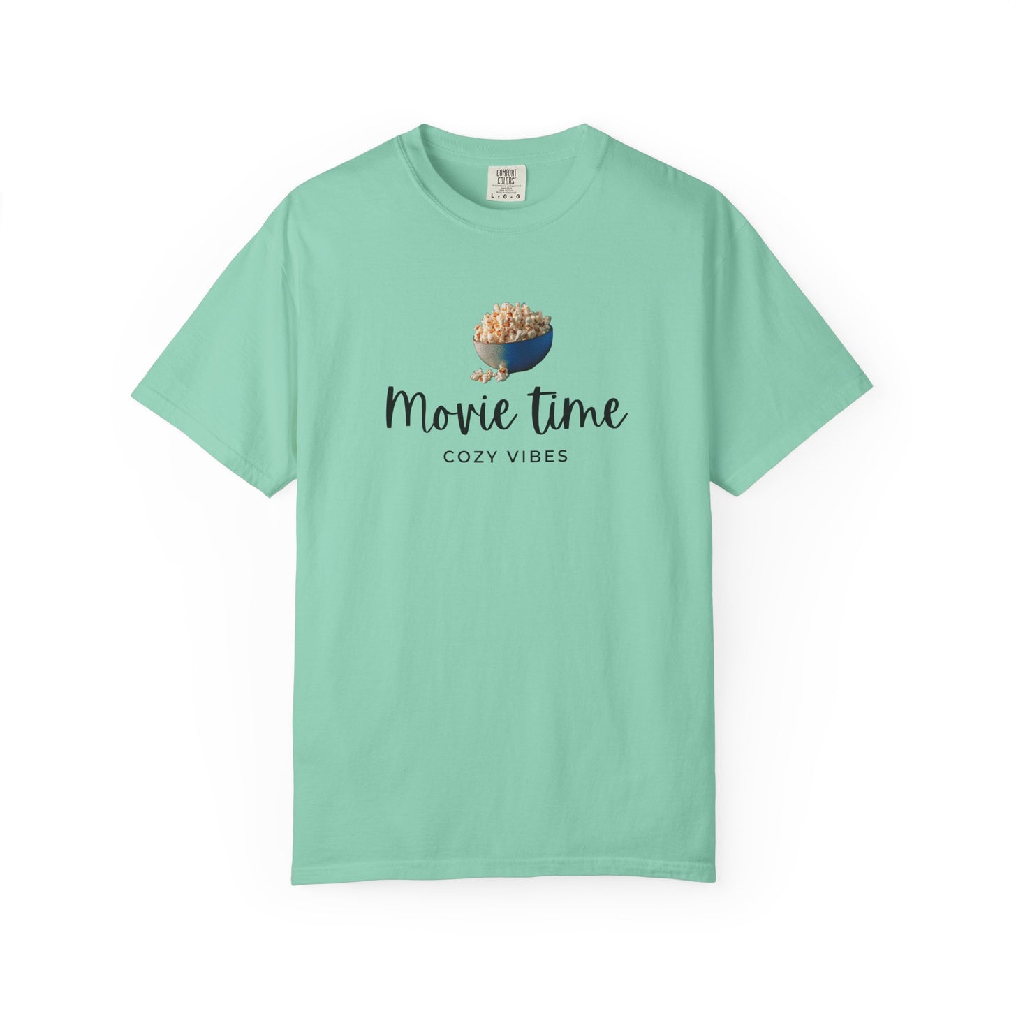 Movie Time T-Shirt – Cozy Vibes Popcorn Graphic Tee