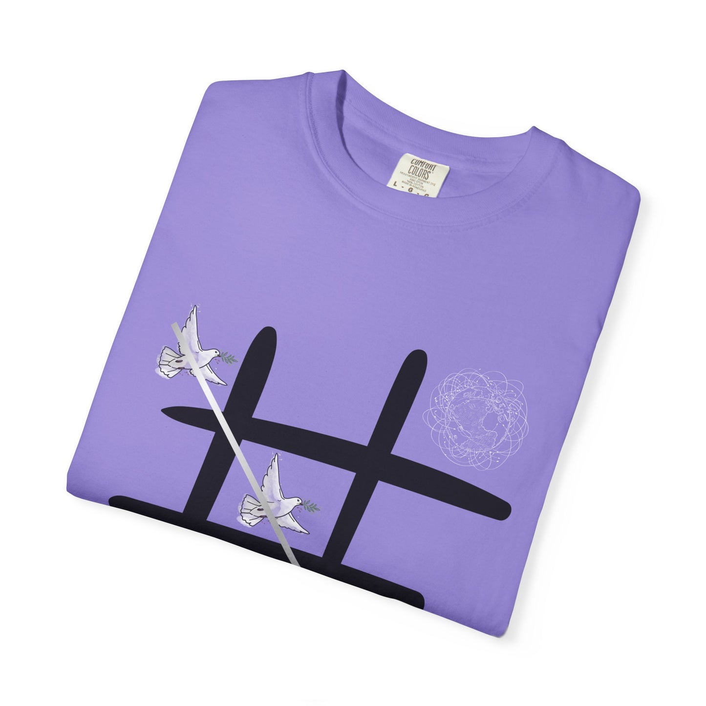 Tic Tac Doves Graphic T-Shirt Peace Wins