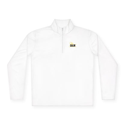Stay Calm Retro Yellow Camper Logo Chest Embroidery Pullover
