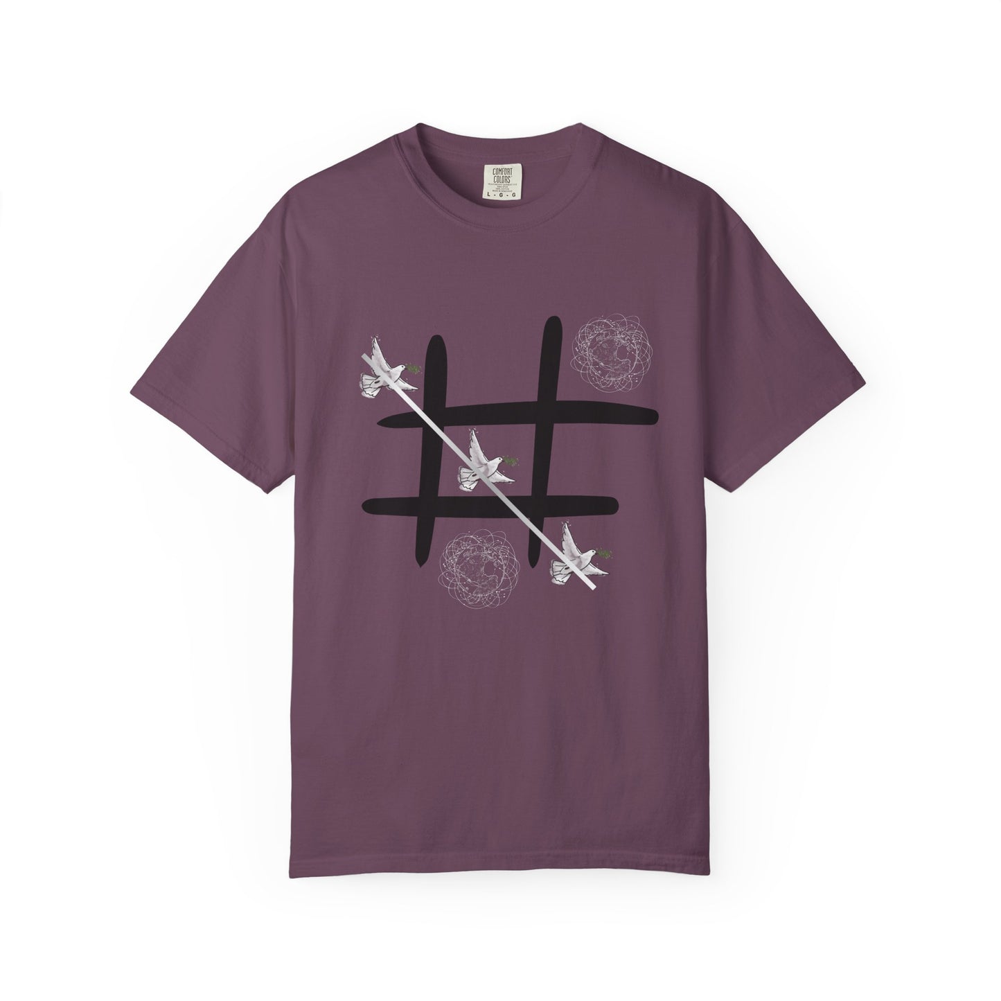 Tic Tac Doves Graphic T-Shirt Peace Wins