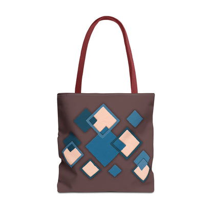 Geometric Diamond Pattern Tote Bag