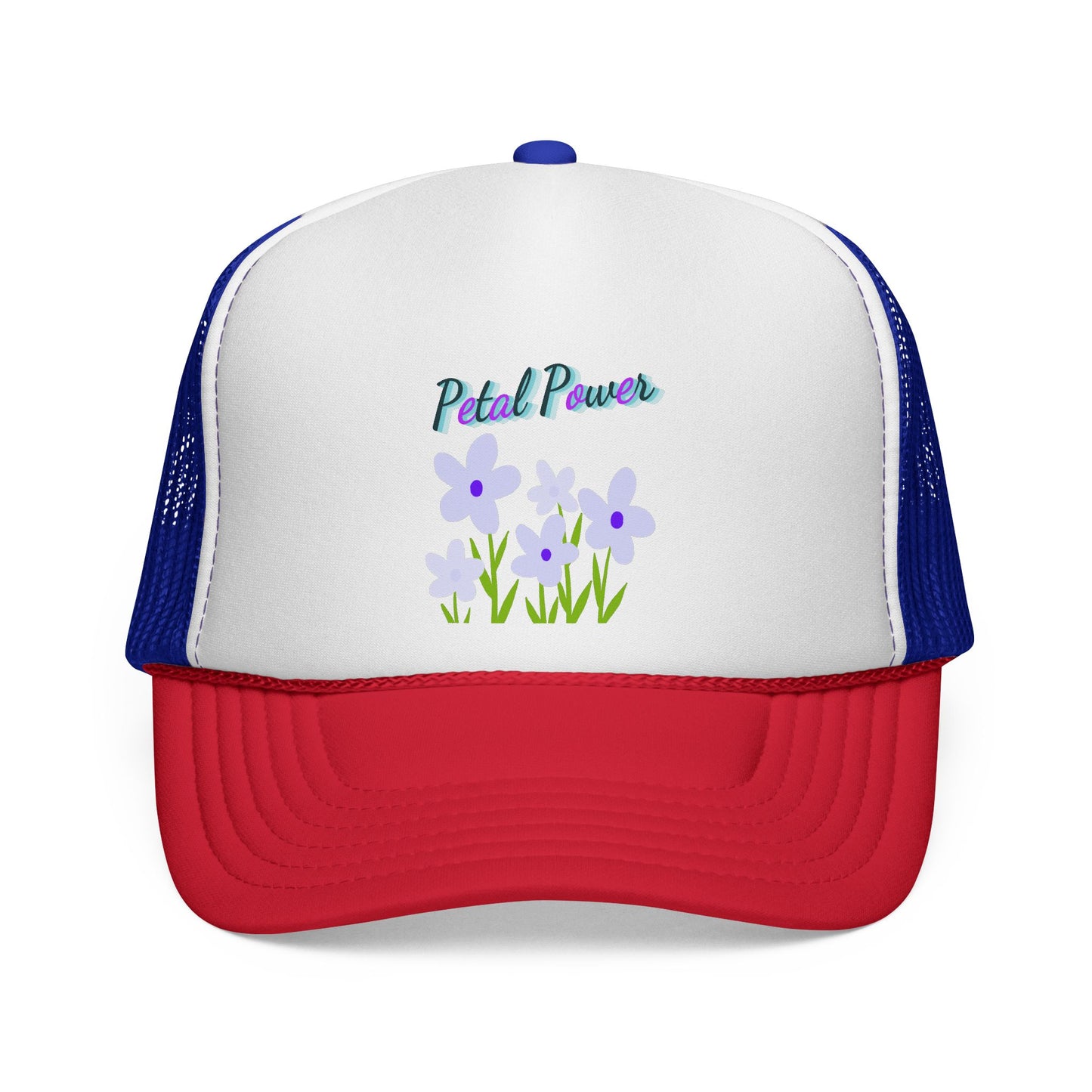 Petal Power Cap with Purple Flowers