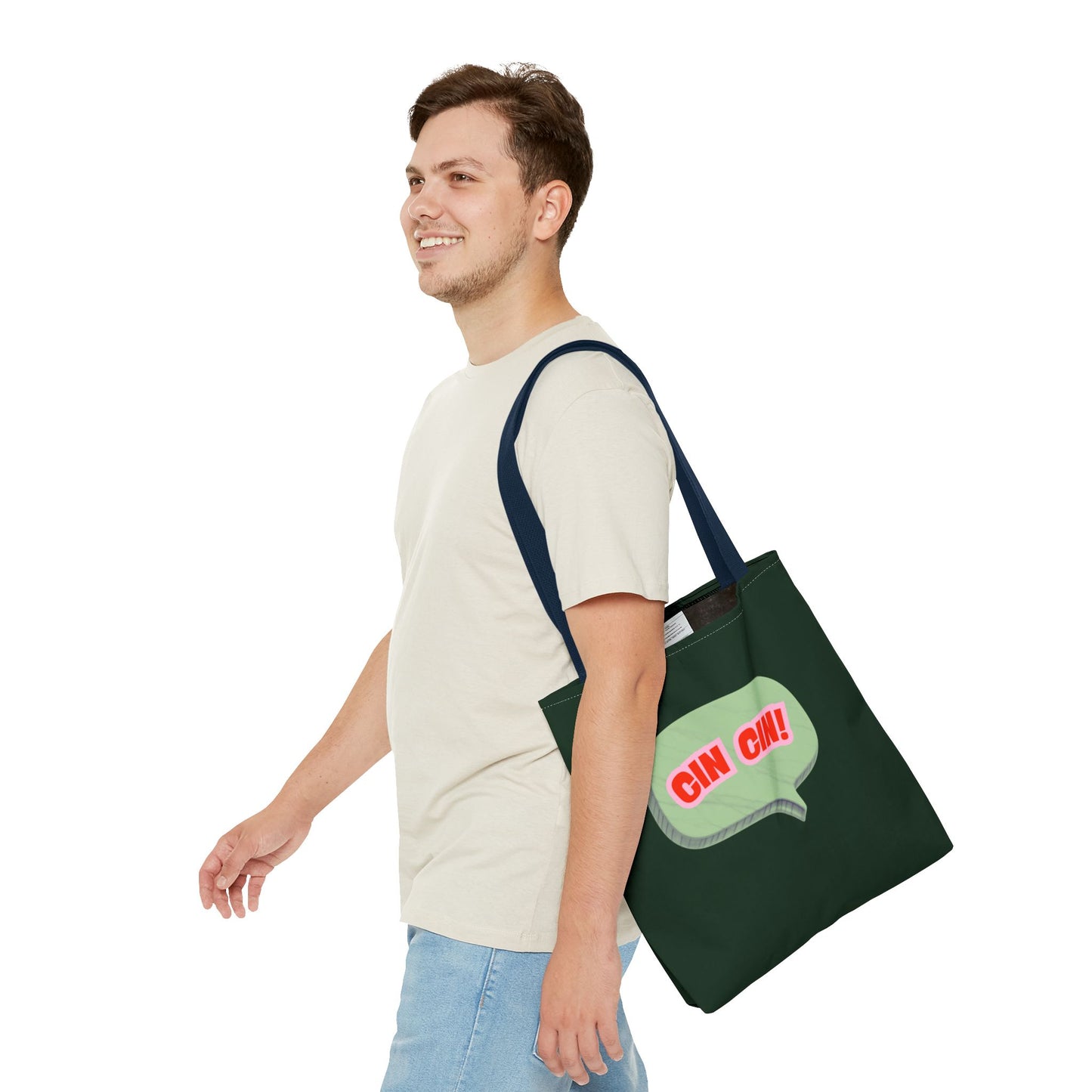 Cin Cin! Speech Bubble Cotton Tote Bag