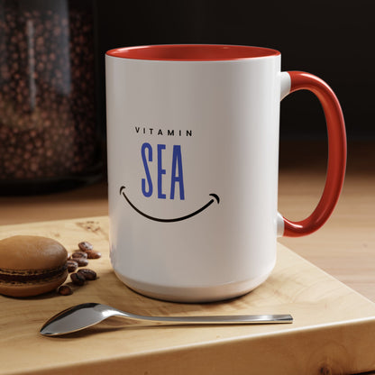 Vitamin Sea Accent Coffee Mug (11, 15oz)