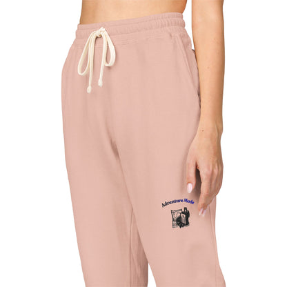 Cream 'Good Intentions' Fleece Sweatpants — Cozy Garment-Dyed Lounge Joggers