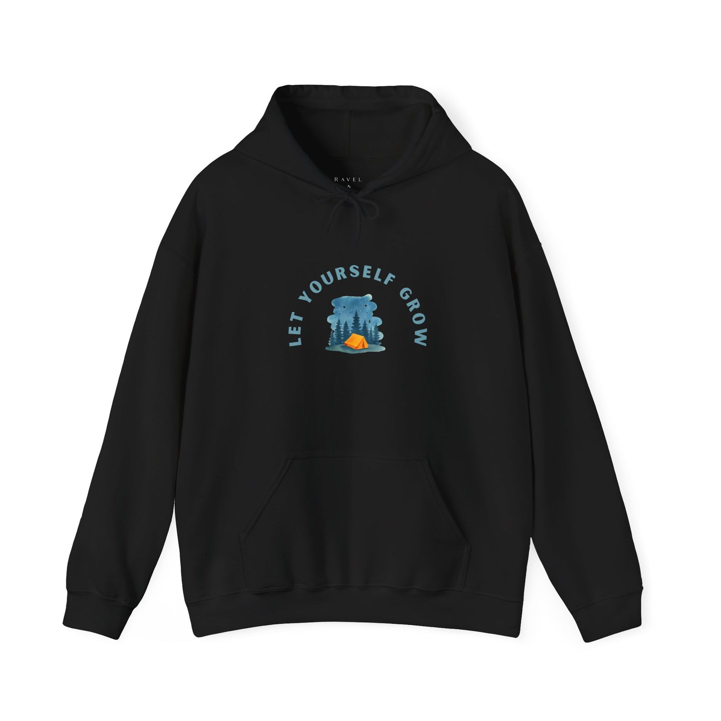 Hoodie — "Let Yourself Grow" Nature-Inspired Motivational Hoodie