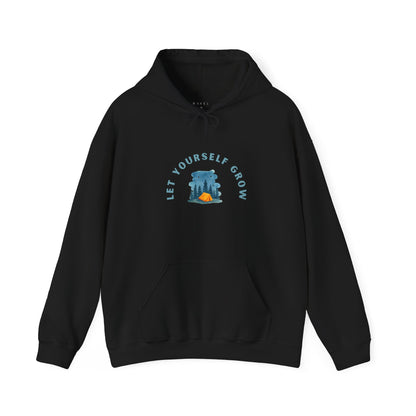 Hoodie — "Let Yourself Grow" Nature-Inspired Motivational Hoodie