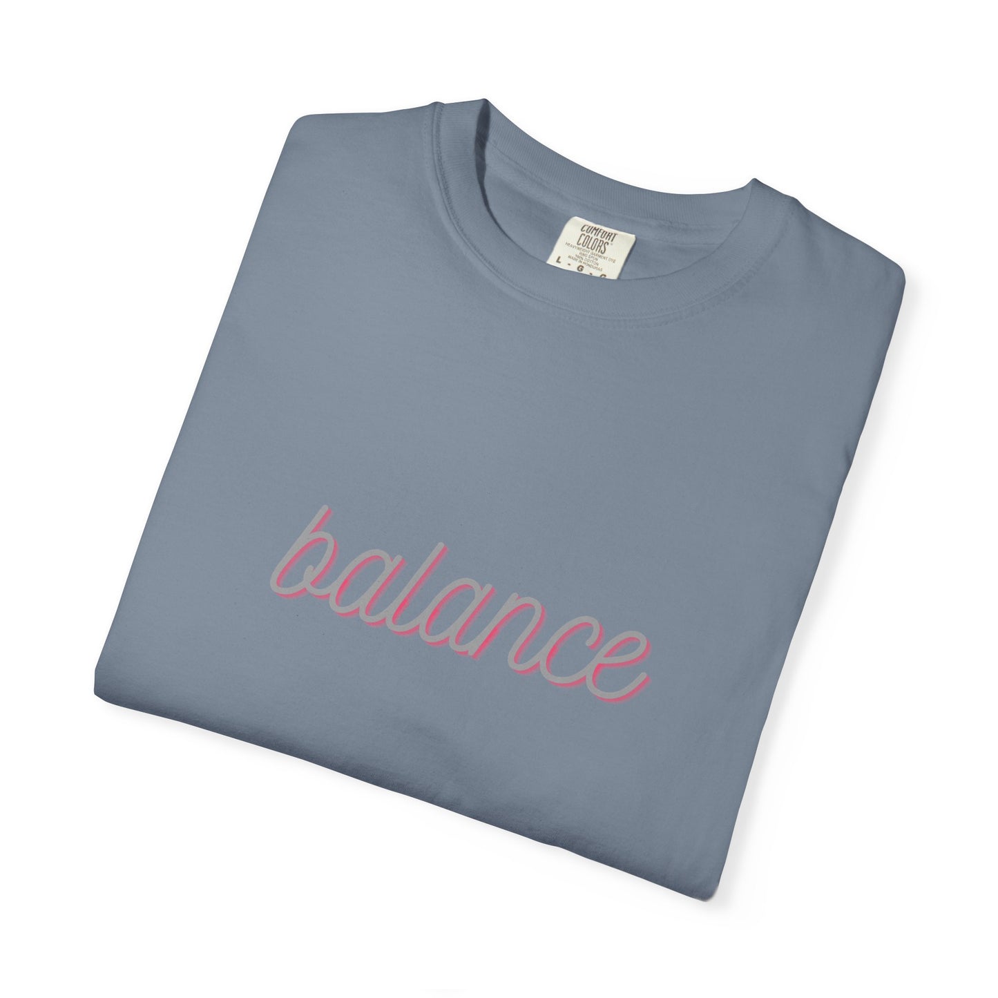 Balance Tee — Minimalist Inspirational  T-Shirt  'balance' Text
