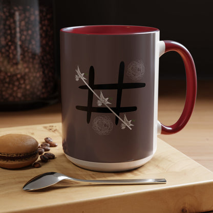Peace Wins Ceramic Coffee Cup Peace/War design (11/15oz)