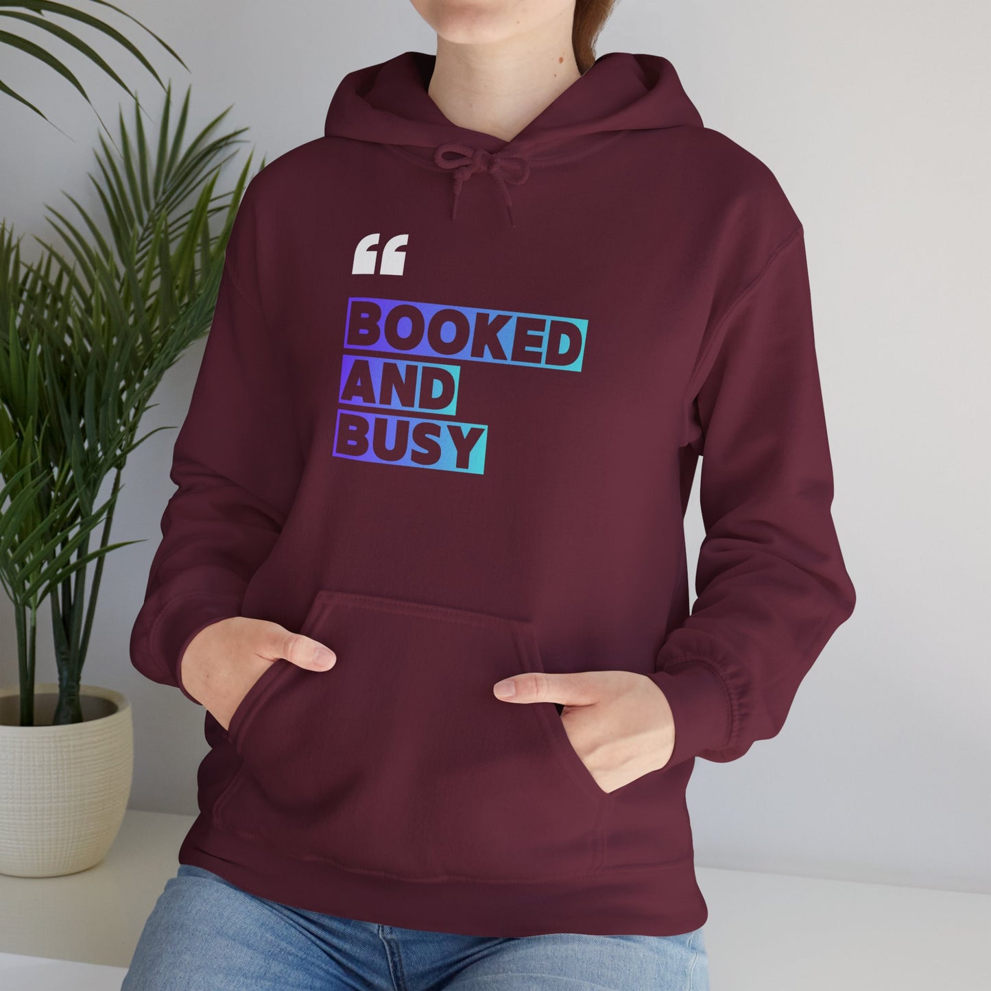"Booked and Busy" Graphic Pullover for Readers & Creatives