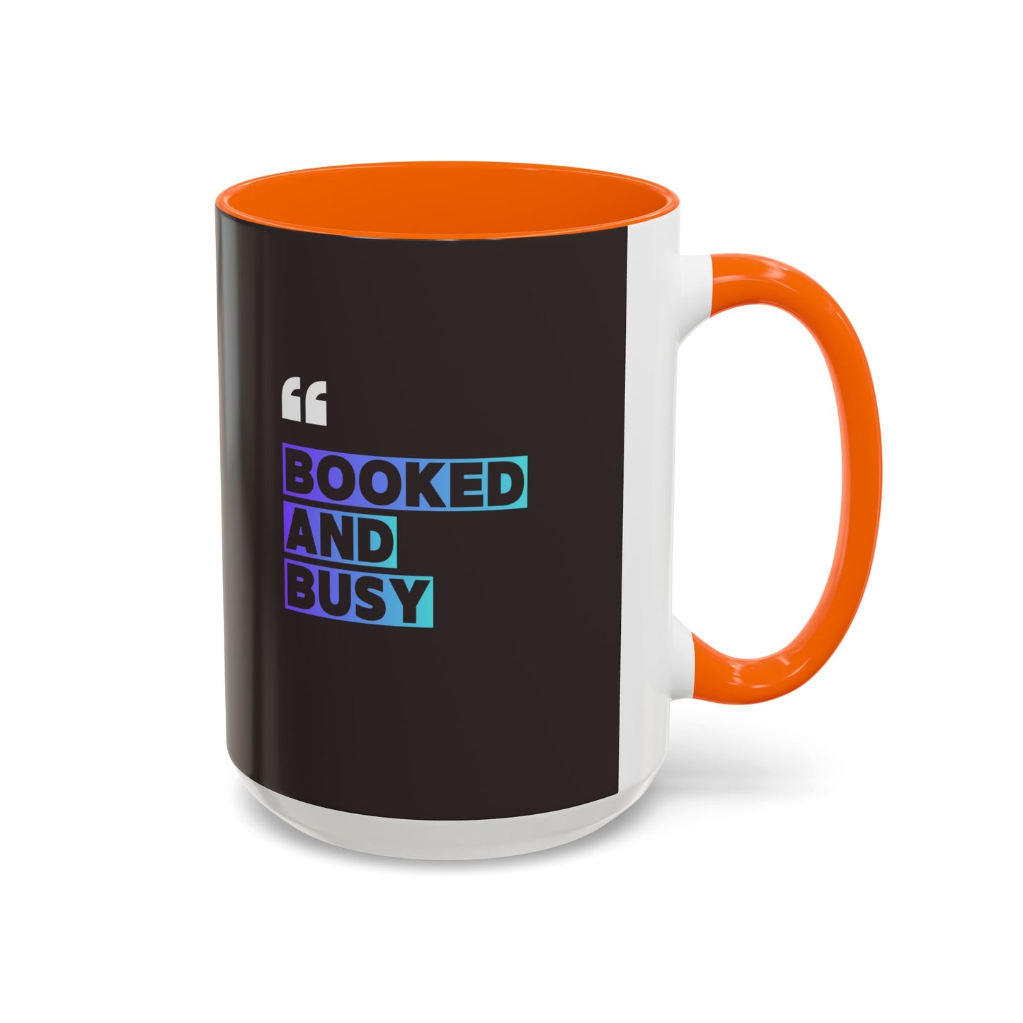 Booked and Busy Accent Coffee Mug — 11/15oz