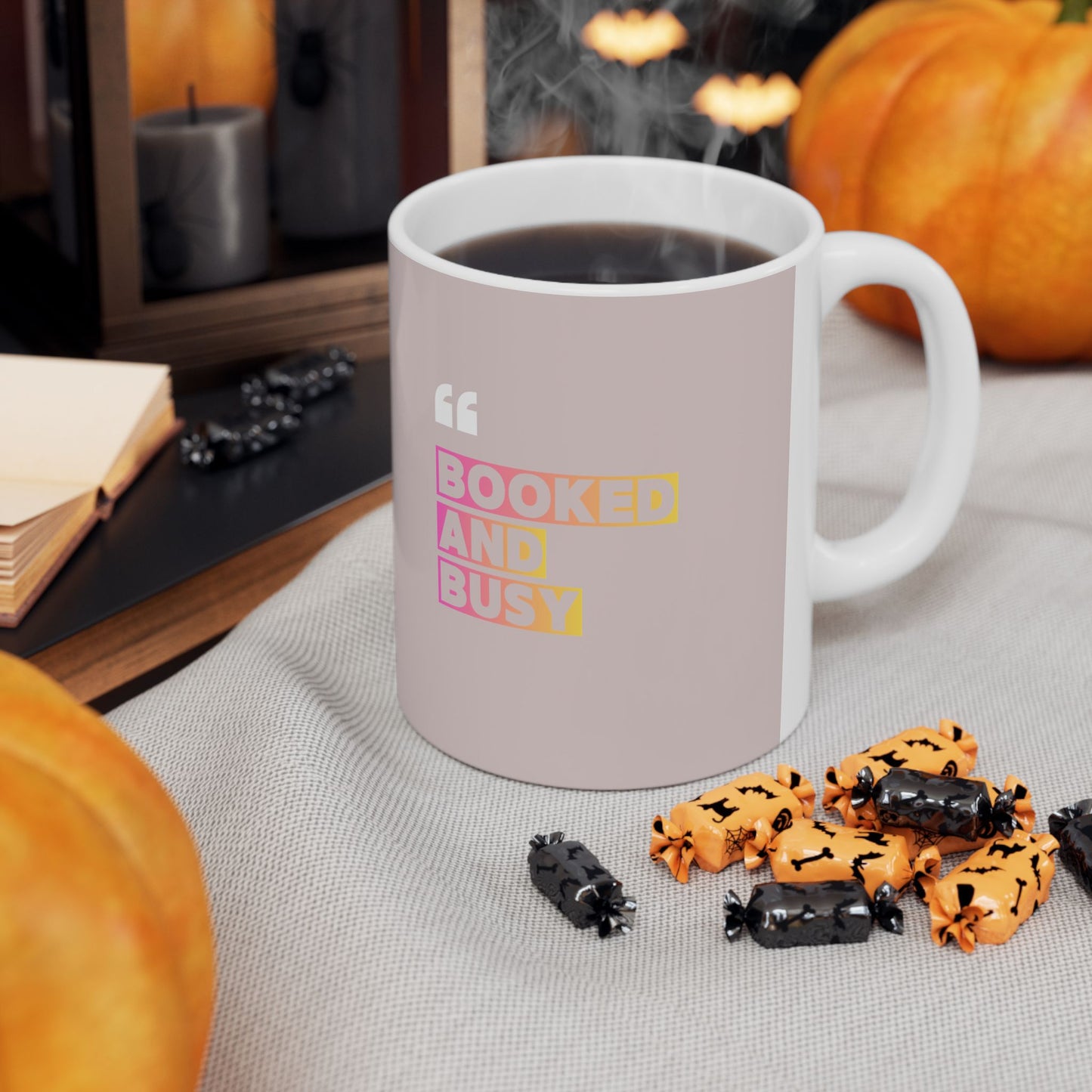 Booked and Busyl Coffee Cup (11oz, 15oz)