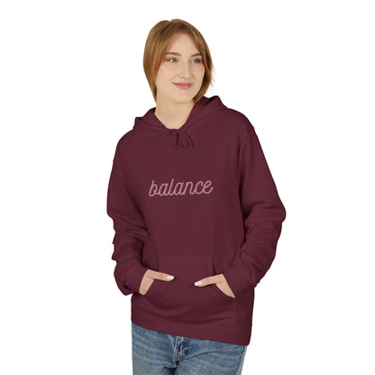 Balance Script Hoodie Typography Pullover