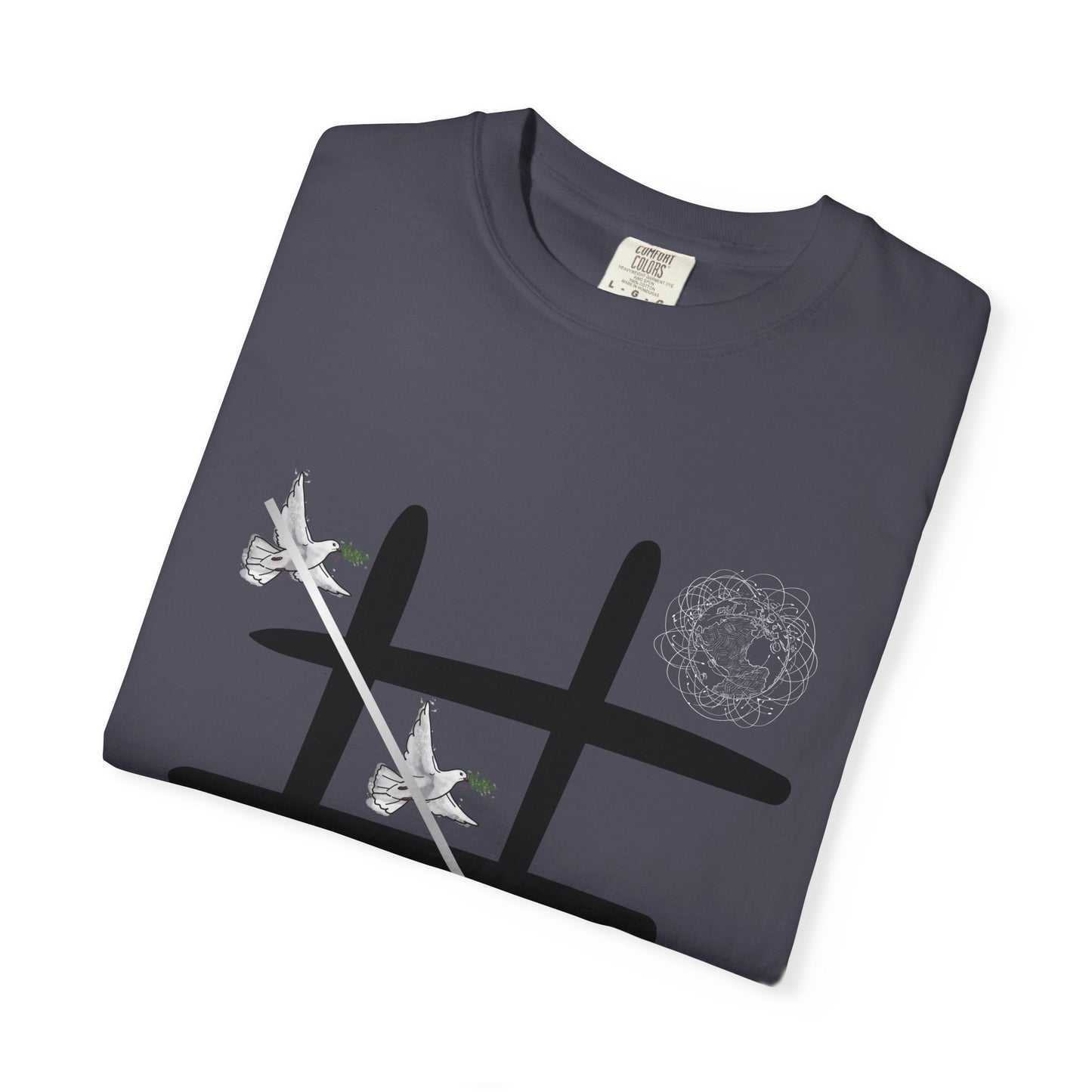 Tic Tac Doves Graphic T-Shirt Peace Wins