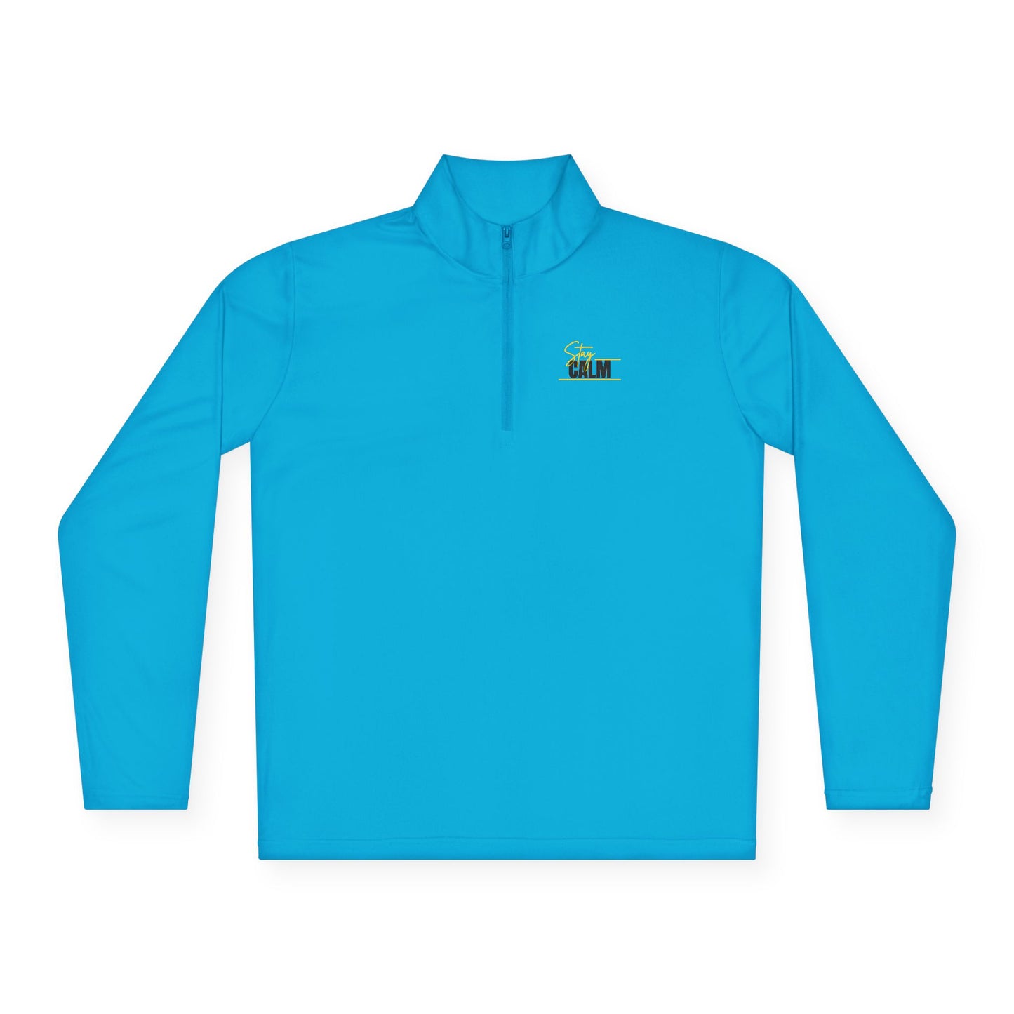 Stay Calm Retro Yellow Camper Logo Chest Embroidery Pullover