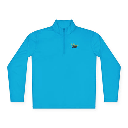 Stay Calm Retro Yellow Camper Logo Chest Embroidery Pullover