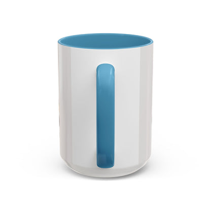 Accent Coffee Mug — 'Start Strong' Motivational Character Coffee Mug