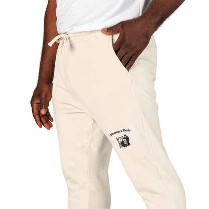 Cream 'Good Intentions' Fleece Sweatpants — Cozy Garment-Dyed Lounge Joggers