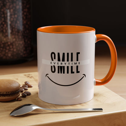 Smile Everytime Accent Coffee Mug